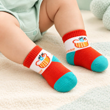 Cute Cartoon Baby Socks – Colorful & Comfortable Cotton Socks for Newborns